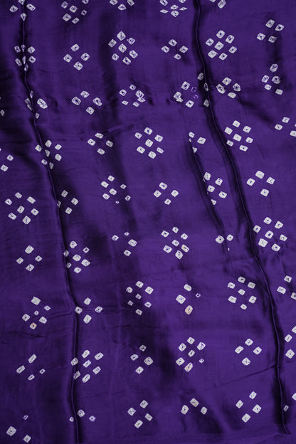 Subarnam's Exclusive Statement Saree – Pure Modal Silk Bandhani Kalamkari Saree
