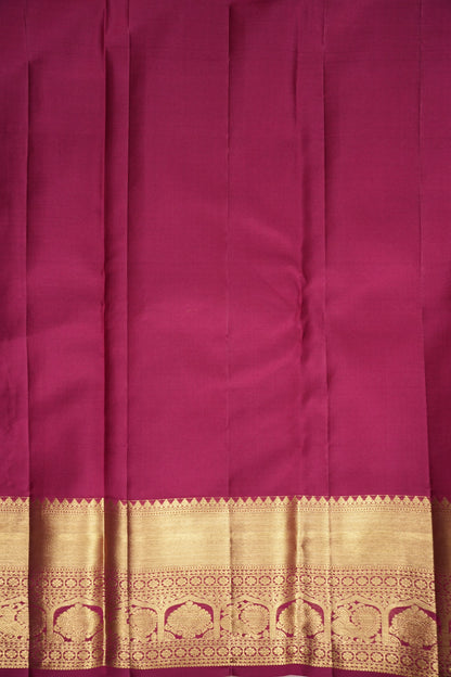Bridal Deep Maroon Pure Kanchipuram Silk Saree|Silk Mark Certified