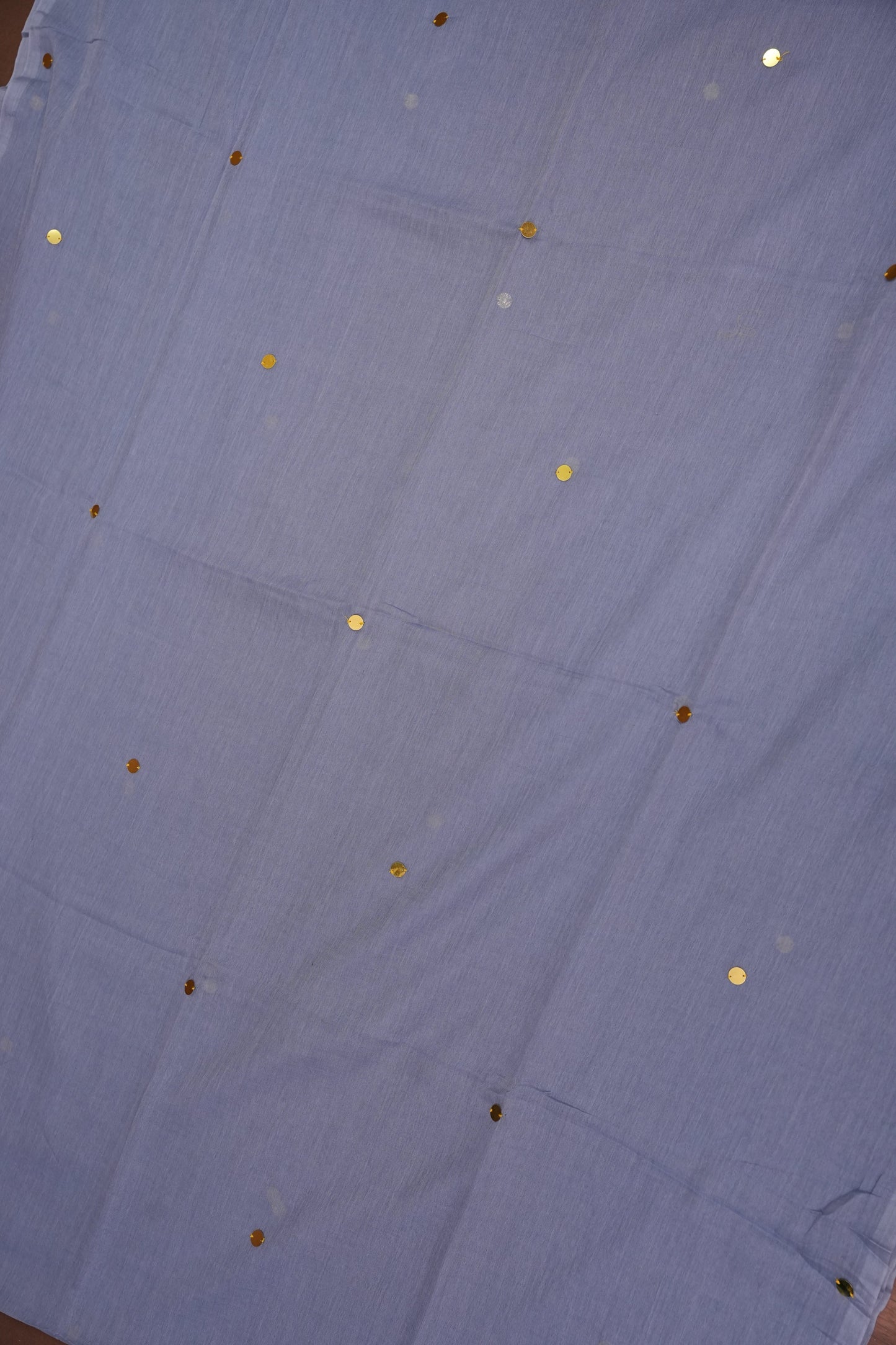 Mulmul Cotton Saree with Tassels - Grey