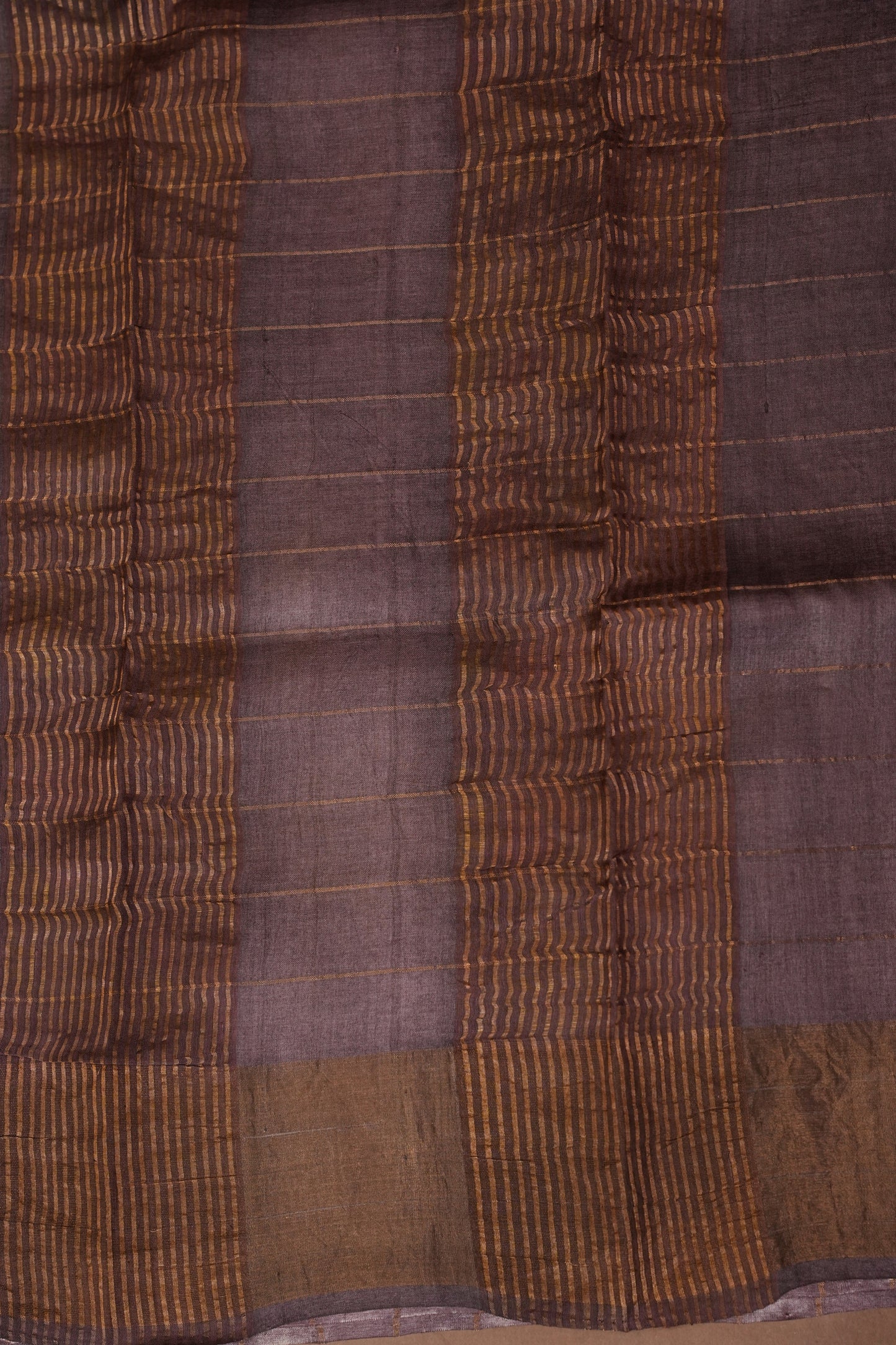 Pure Tussar Silk Saree with Handpainted Blouse-|Silk Mark Certified