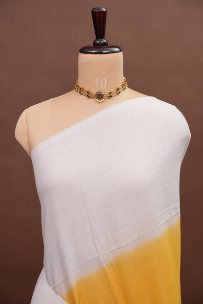 Mulmul Cotton Saree with Tassels - Multicolor
