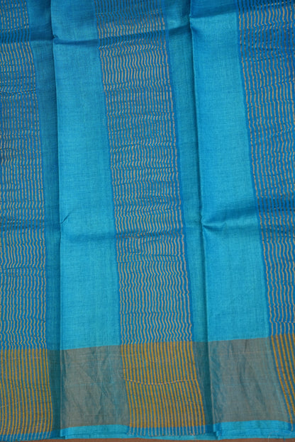 Geometric Patterned Pure Tussar Silk Saree-Pink|Silk Mark Certificate