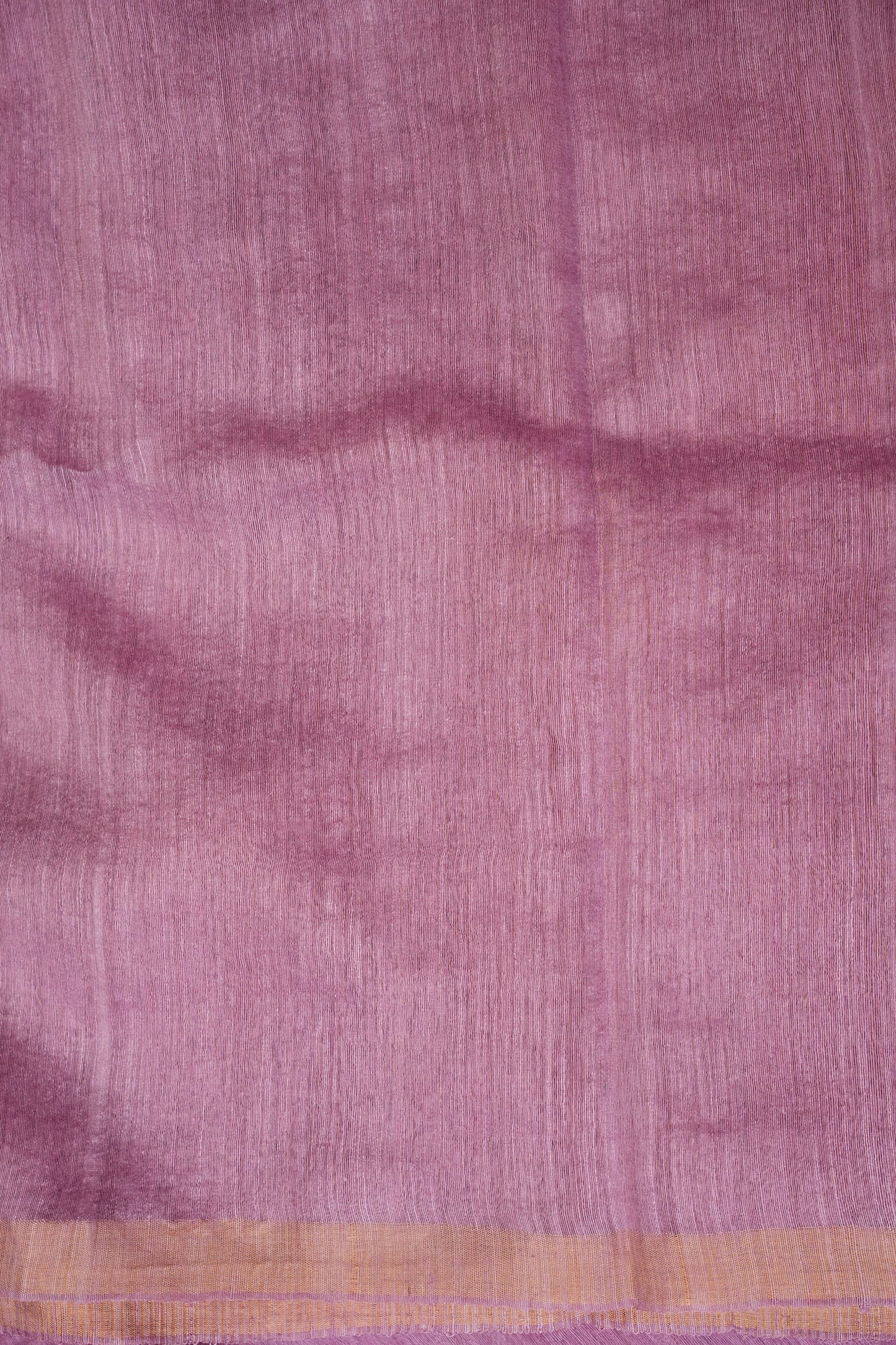 Mauve Pink Pure Muslin Pure Silk Saree|Silk Mark Certified