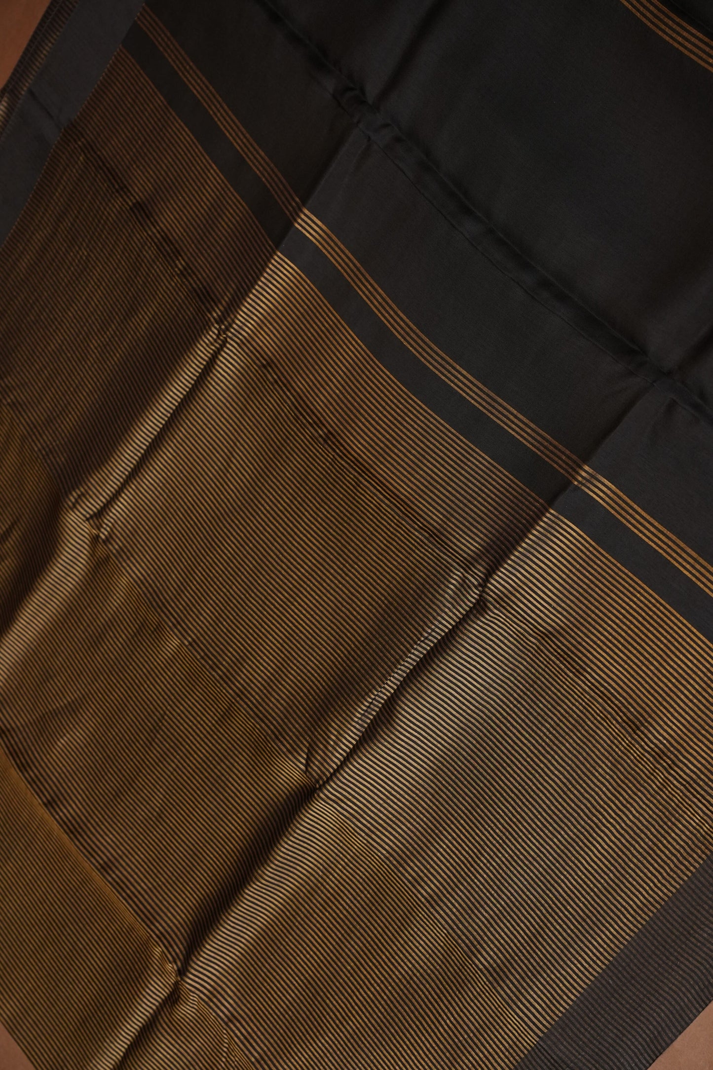 Pure Chanderi Silk Tissue Saree - Black