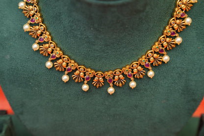 Antique Gold Plated Choker set
