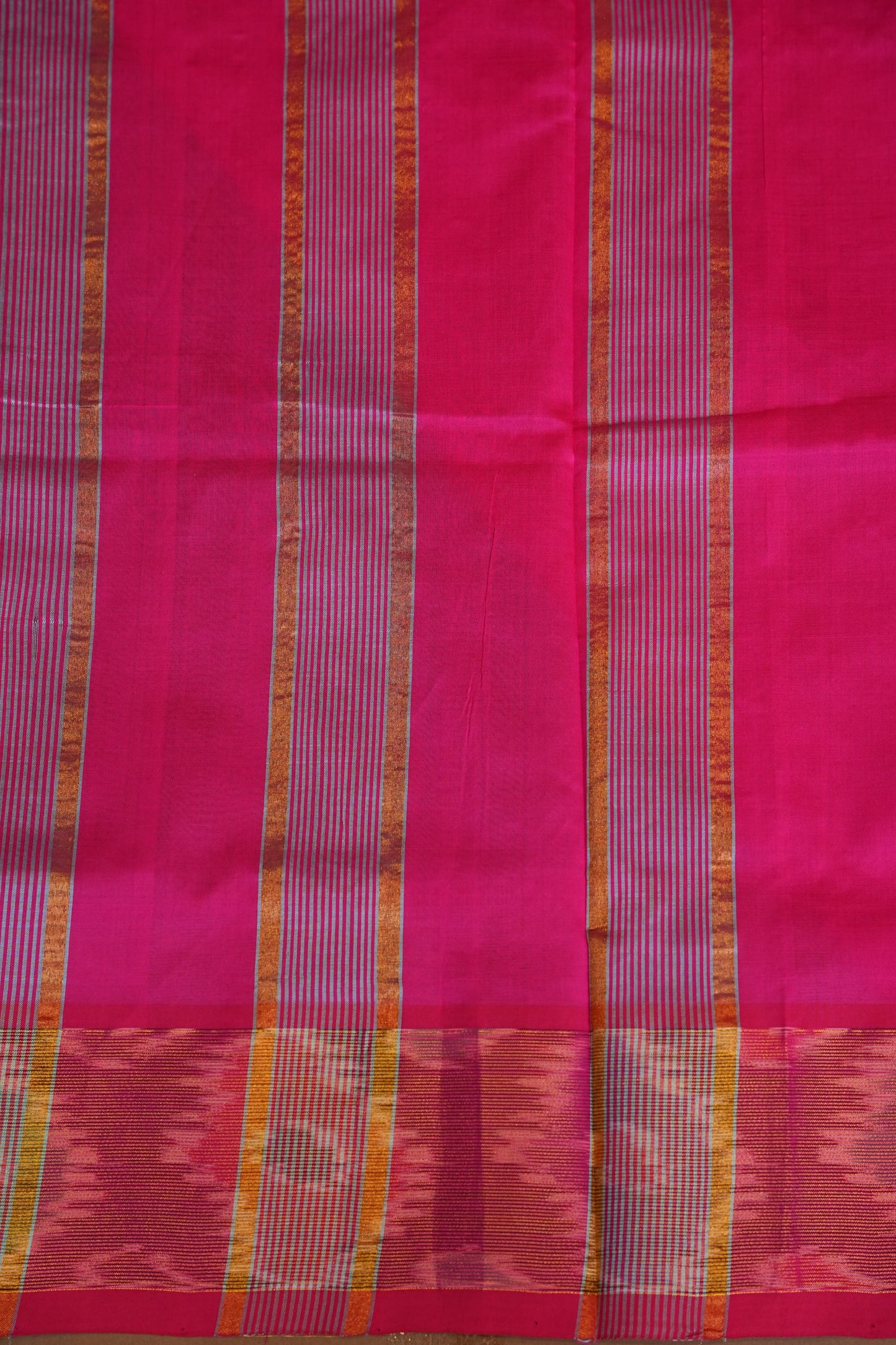 Ikkat Cotton Silk Saree - Sky Blue and Pink