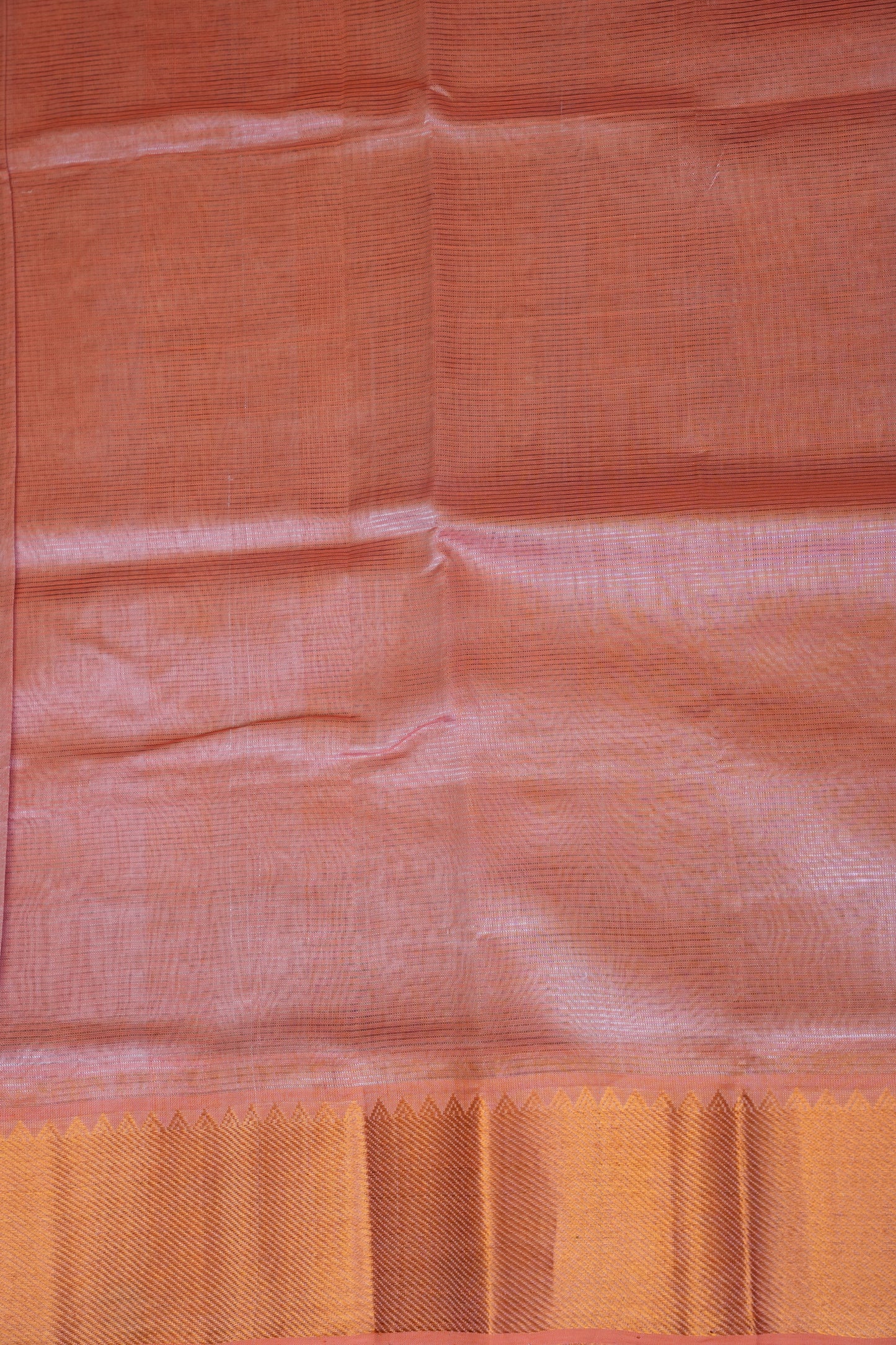 Mangalagiri Silk Cotton Saree - Peach