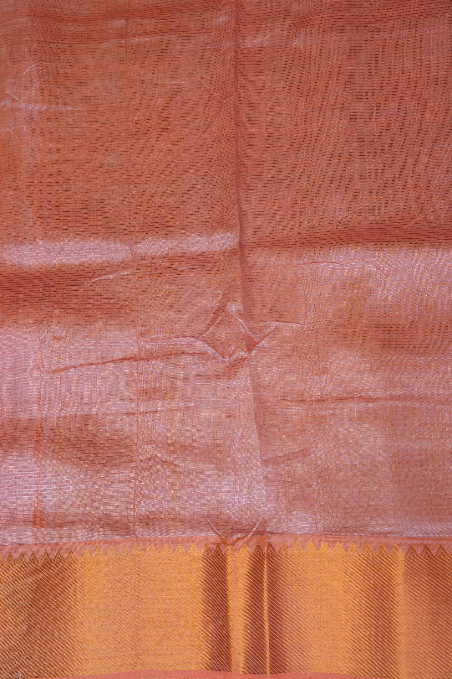 Mangalagiri Silk Cotton Saree - Peach