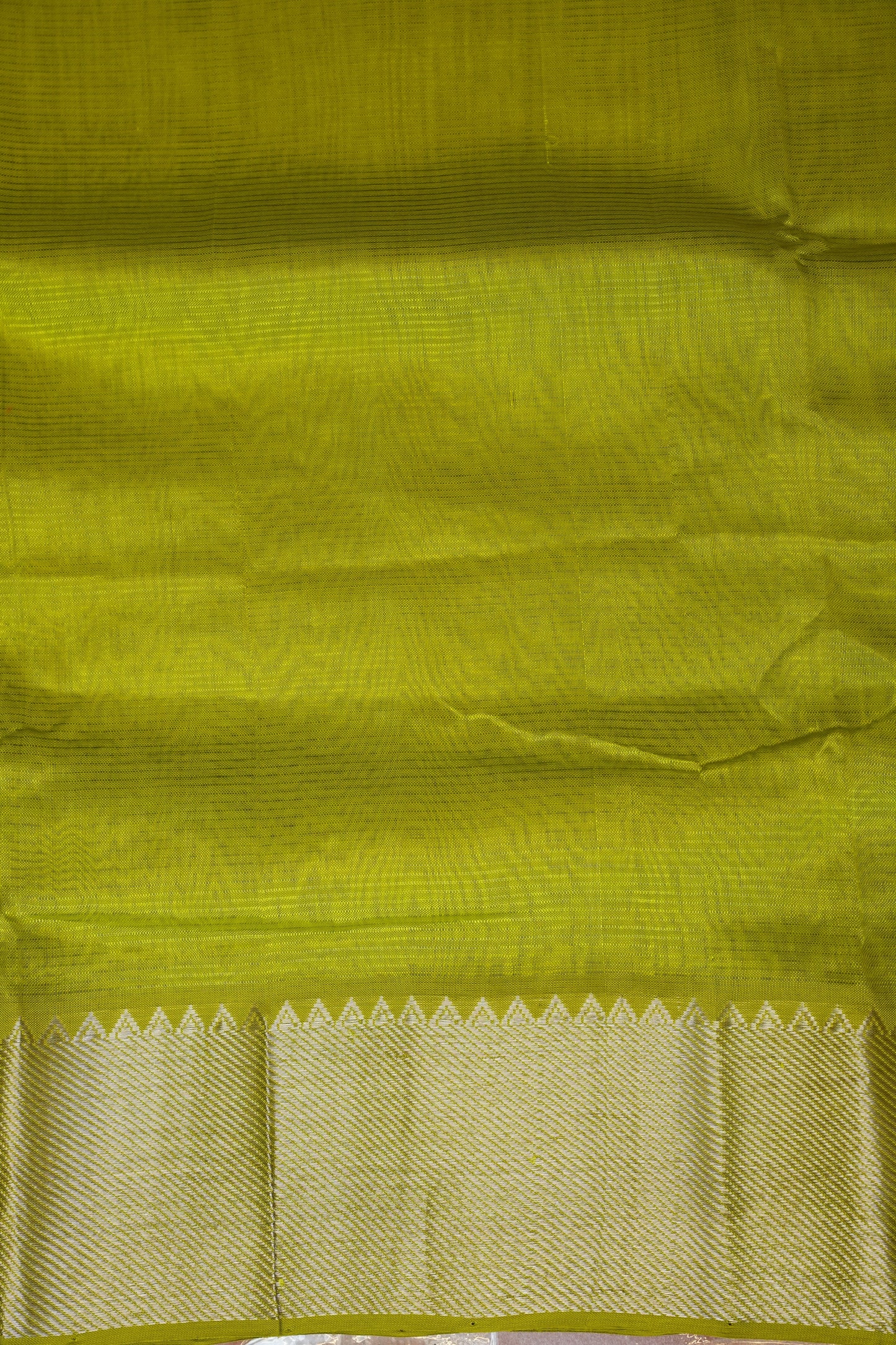 Mangalagiri Silk Cotton Saree - Parrot Green