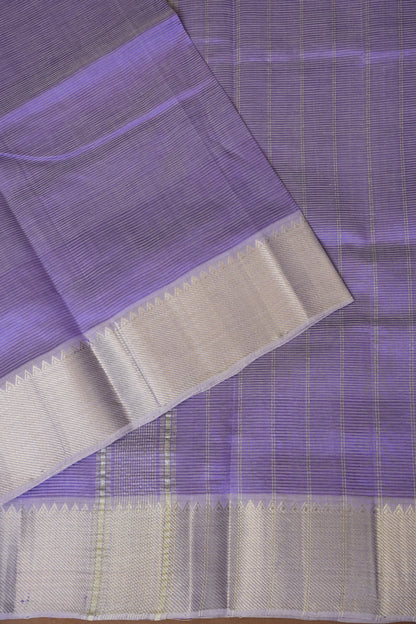 Mangalagiri Silk Cotton Saree - Lavender