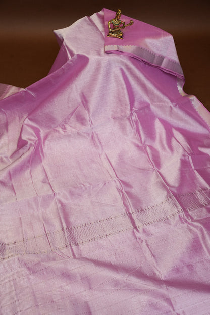 Mangalagiri Silk Cotton Saree - Soft Pastel Pink