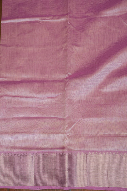 Mangalagiri Silk Cotton Saree - Soft Pastel Pink