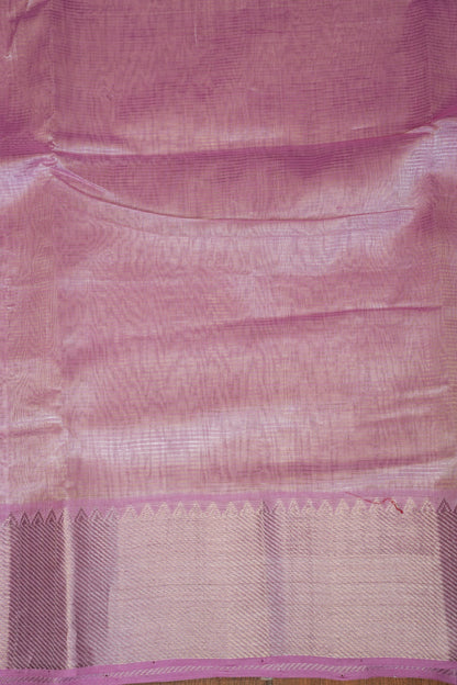 Mangalagiri Silk Cotton Saree - Soft Pastel Pink