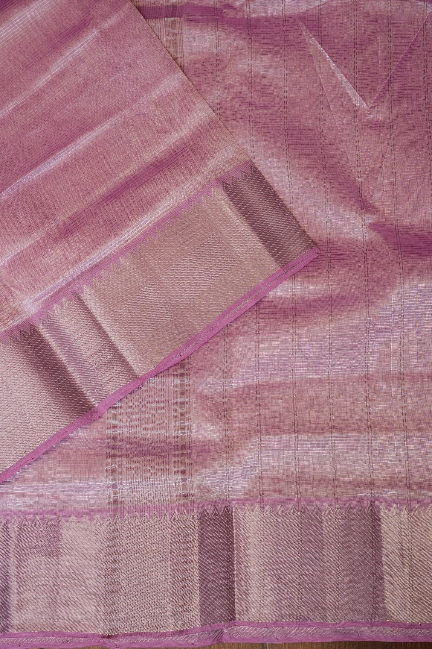 Mangalagiri Silk Cotton Saree - Soft Pastel Pink