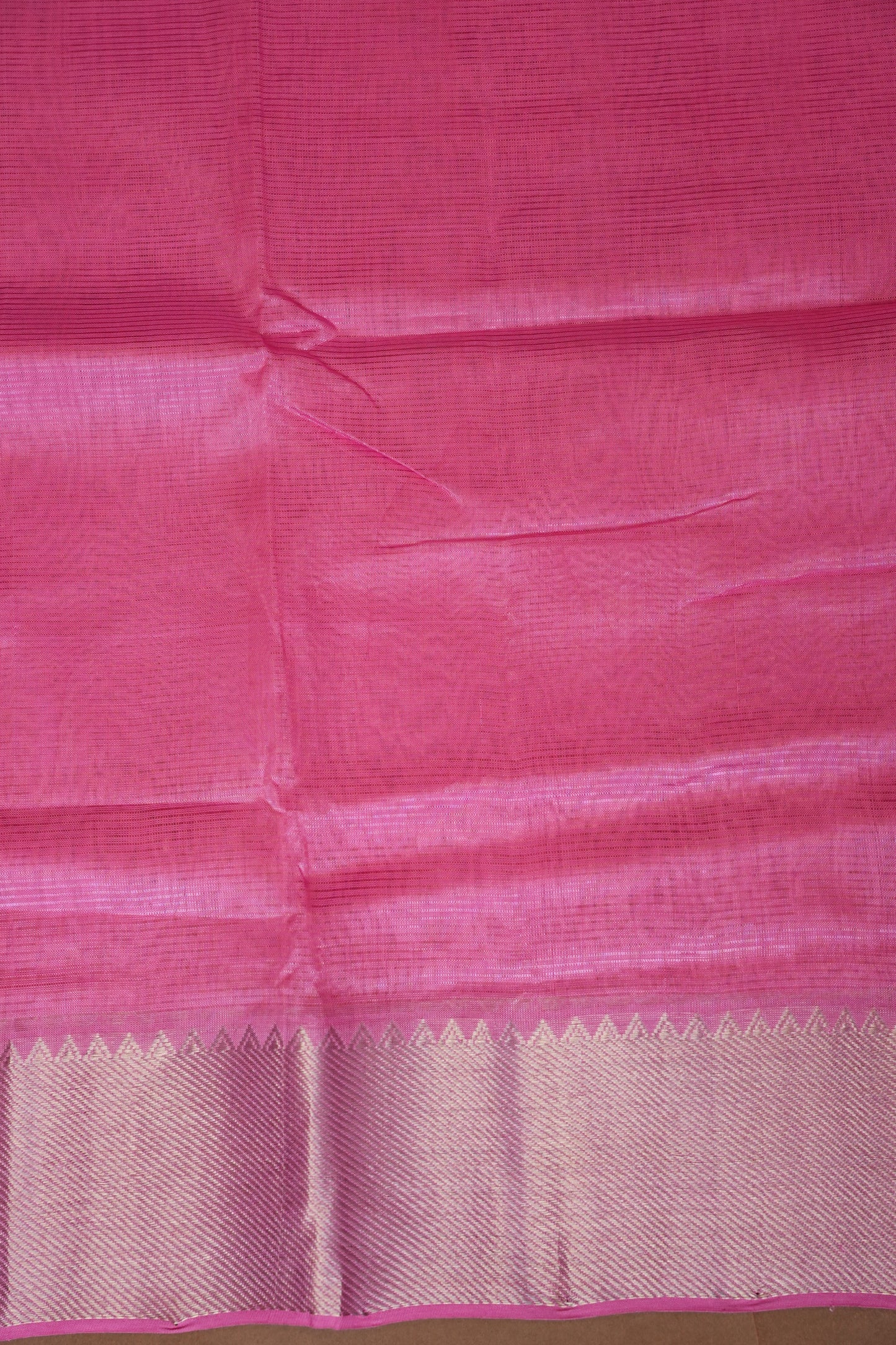 Mangalagiri Silk Cotton Saree - Candy Pink