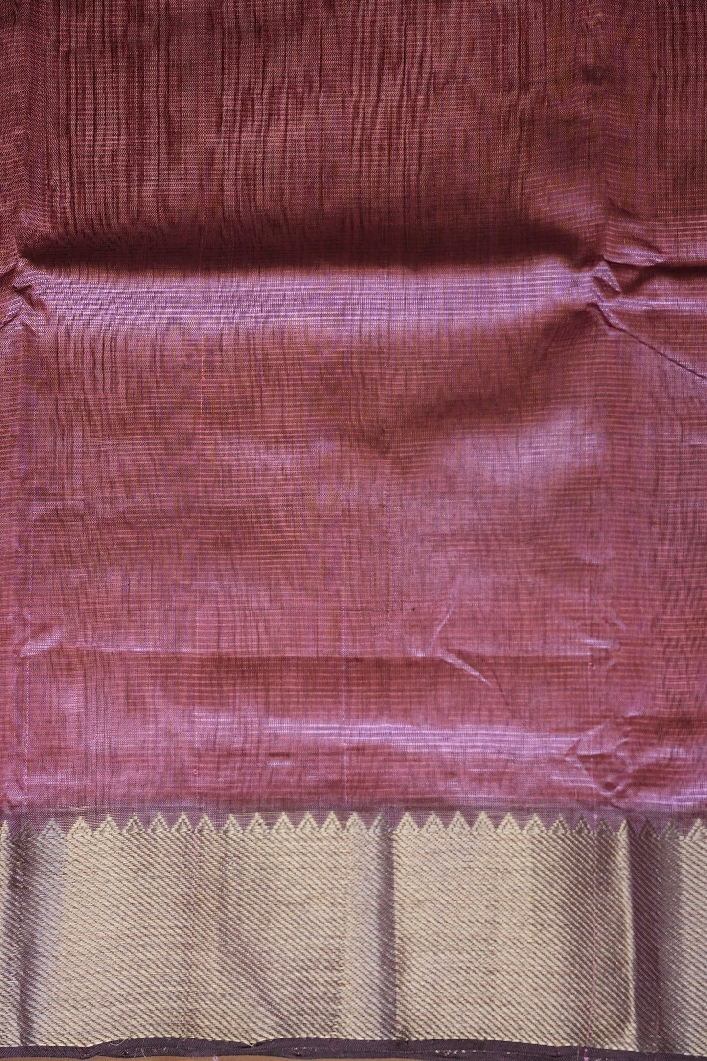 Mangalagiri Silk Cotton Saree - Rose Mauve