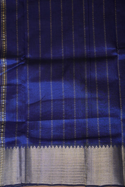 Mangalagiri Silk Cotton Saree - Royal Blue