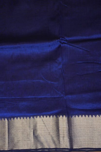 Mangalagiri Silk Cotton Saree - Royal Blue