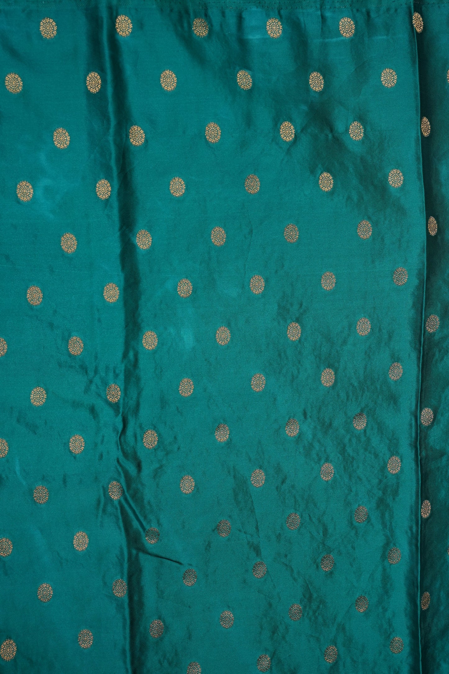 Turquoise Blue Banarasi Satin Silk Saree with Meenakari Floral Zari Weave & Rich Brocade Border