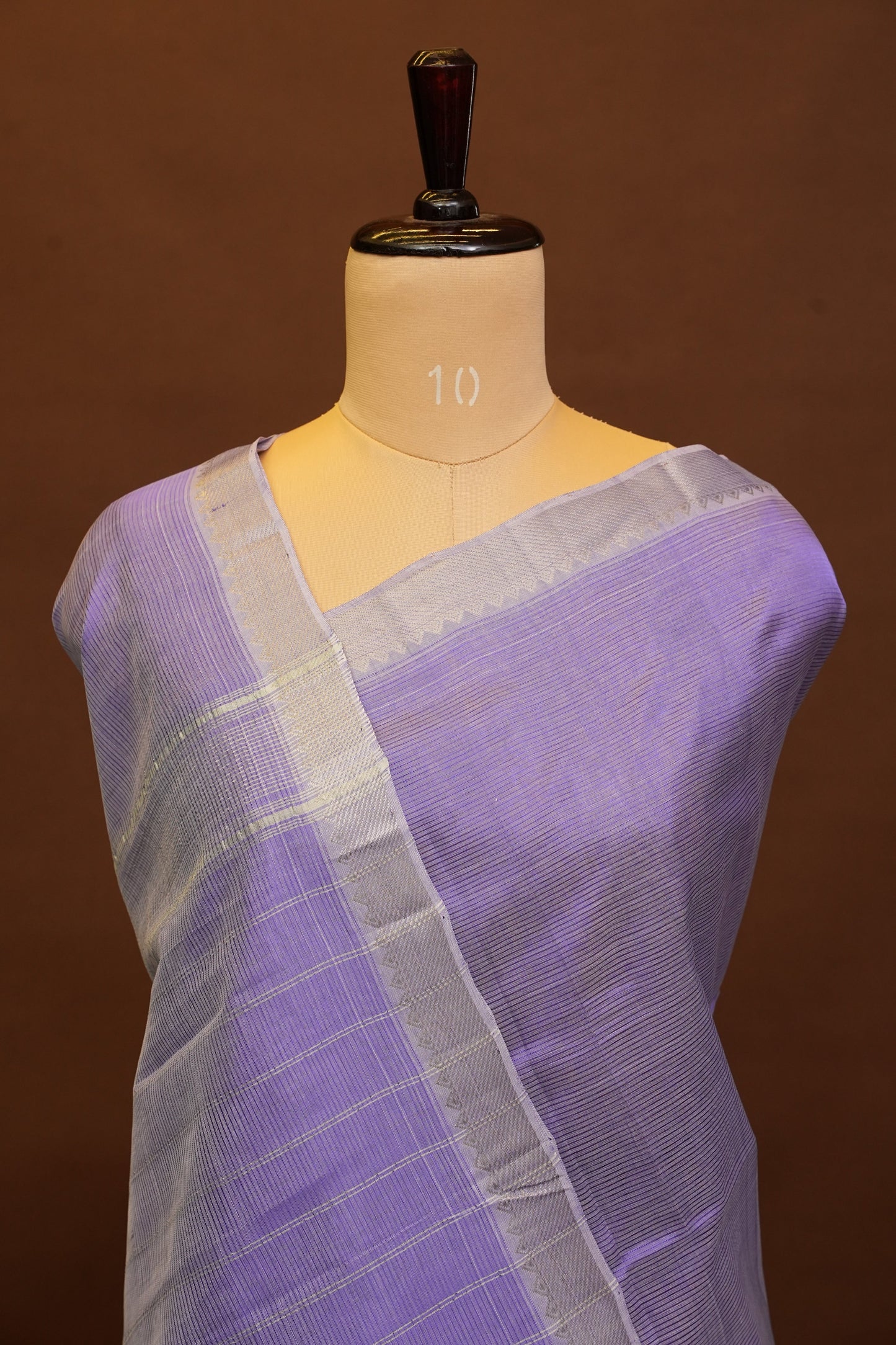 Mangalagiri Silk Cotton Saree - Lavender