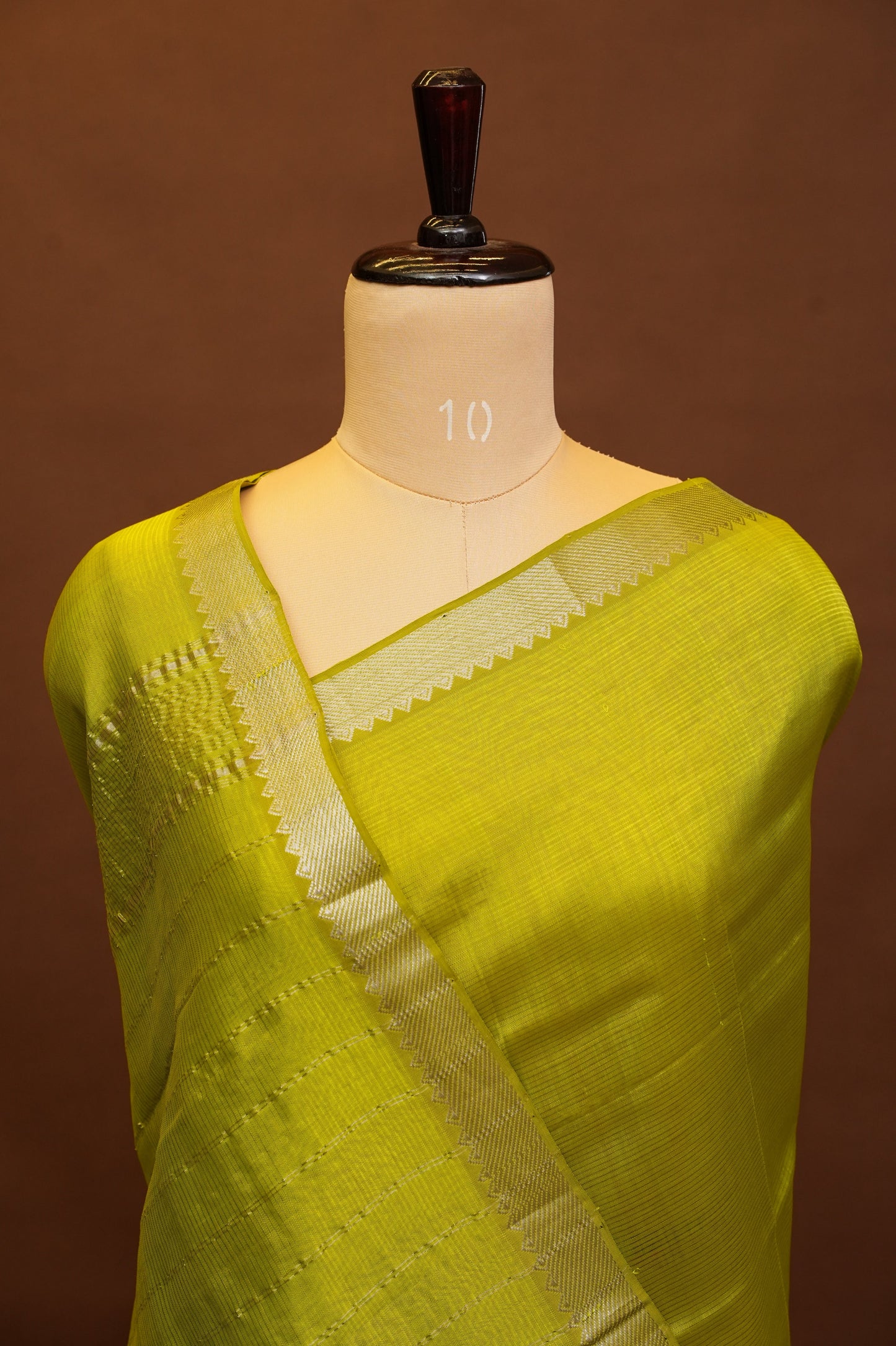 Mangalagiri Silk Cotton Saree - Parrot Green
