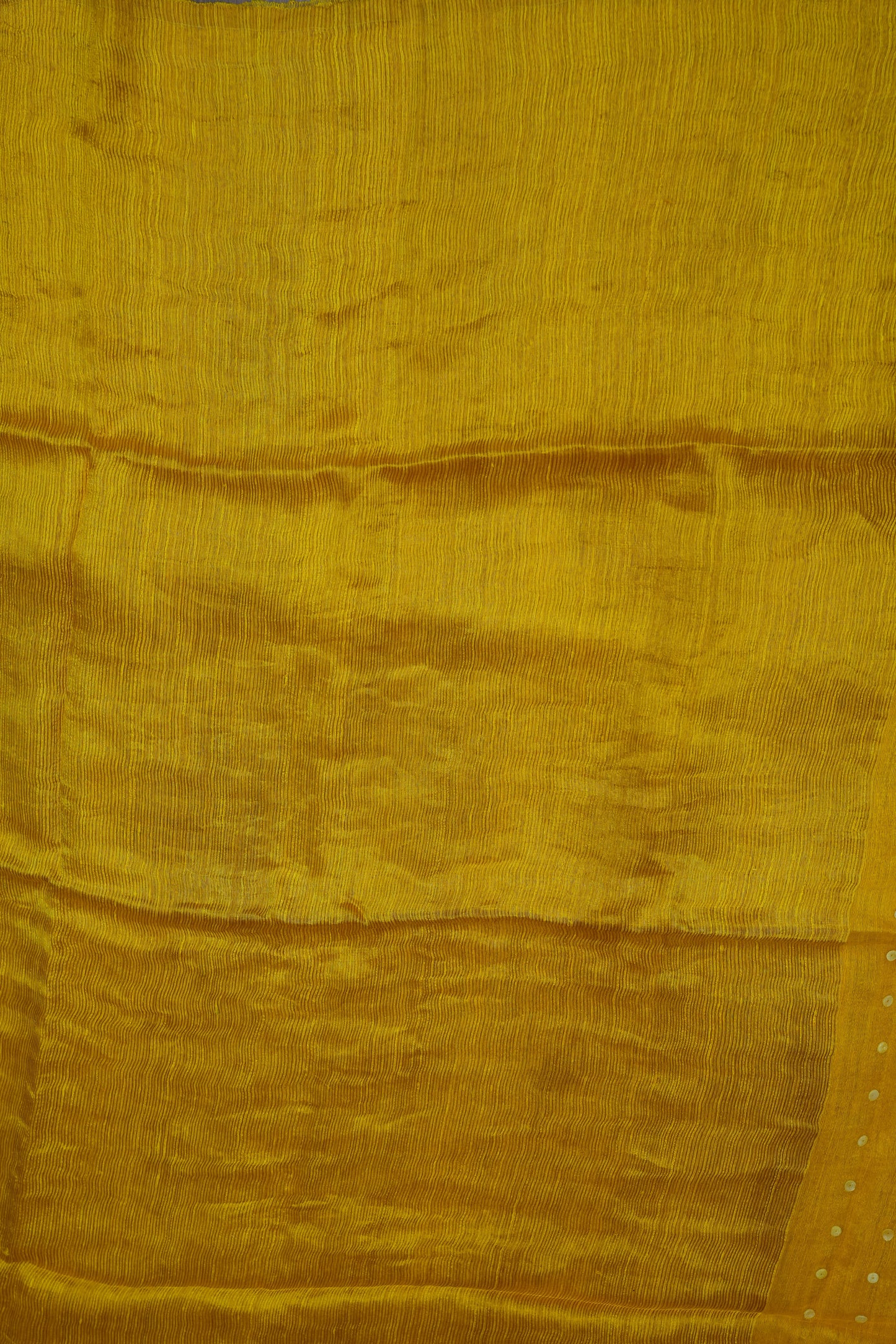 Yellow Pure Muslin by Matka Resham Pure Silk Saree | Silk Mark Certified
