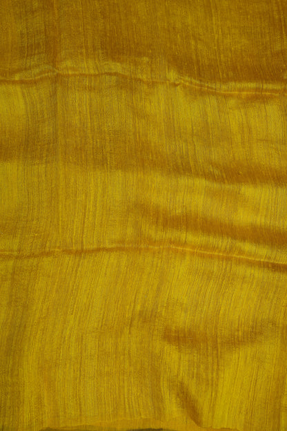 Yellow Pure Muslin by Matka Resham Pure Silk Saree | Silk Mark Certified
