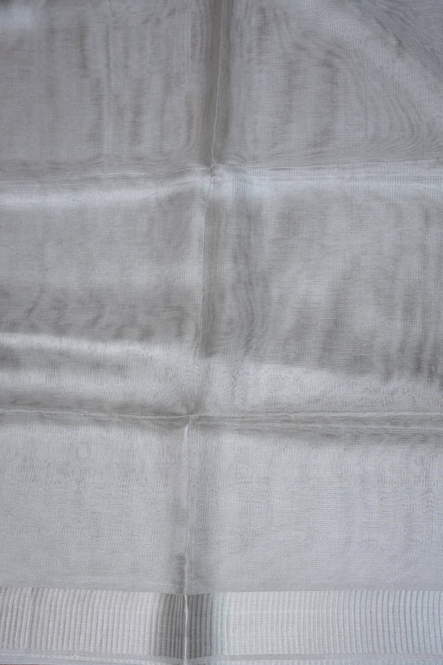 Premium Tissue Silk Saree – Timeless Silver Elegance