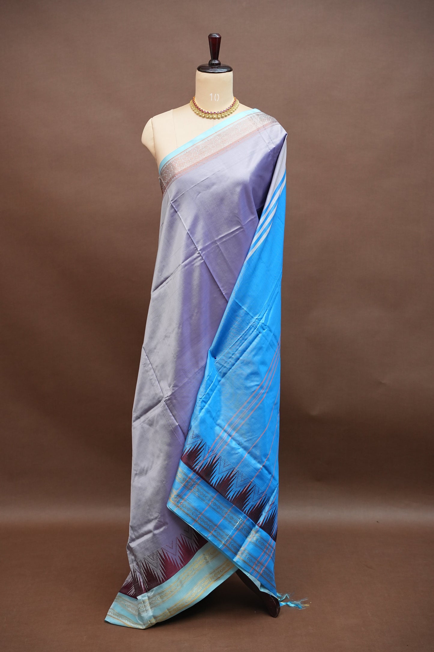 Vegan Silk Saree – Lavender