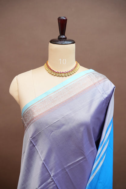 Vegan Silk Saree – Lavender