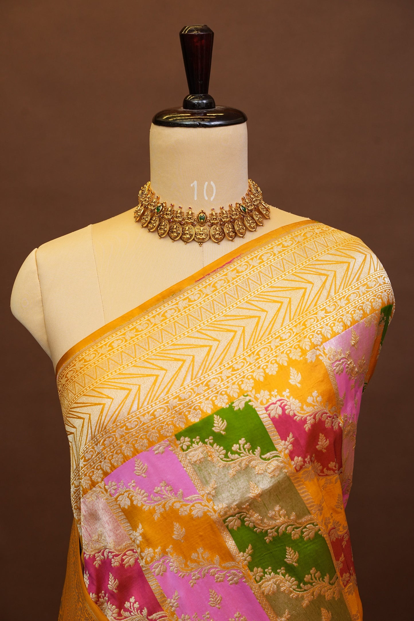Rangkat Pure Silk Katan Banaras Saree - Yellow|Silk Mark Certified