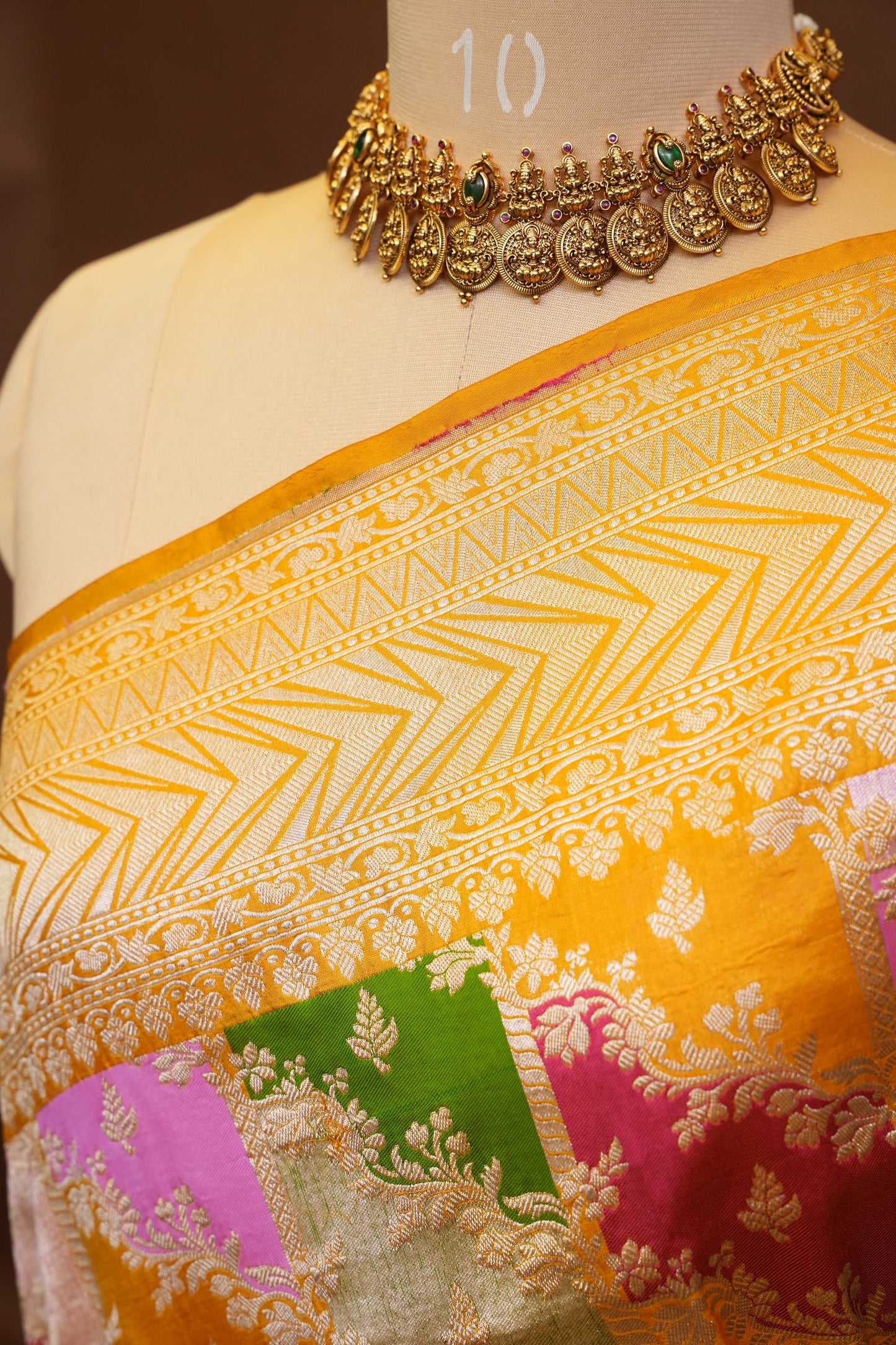 Rangkat Pure Silk Katan Banaras Saree - Yellow|Silk Mark Certified