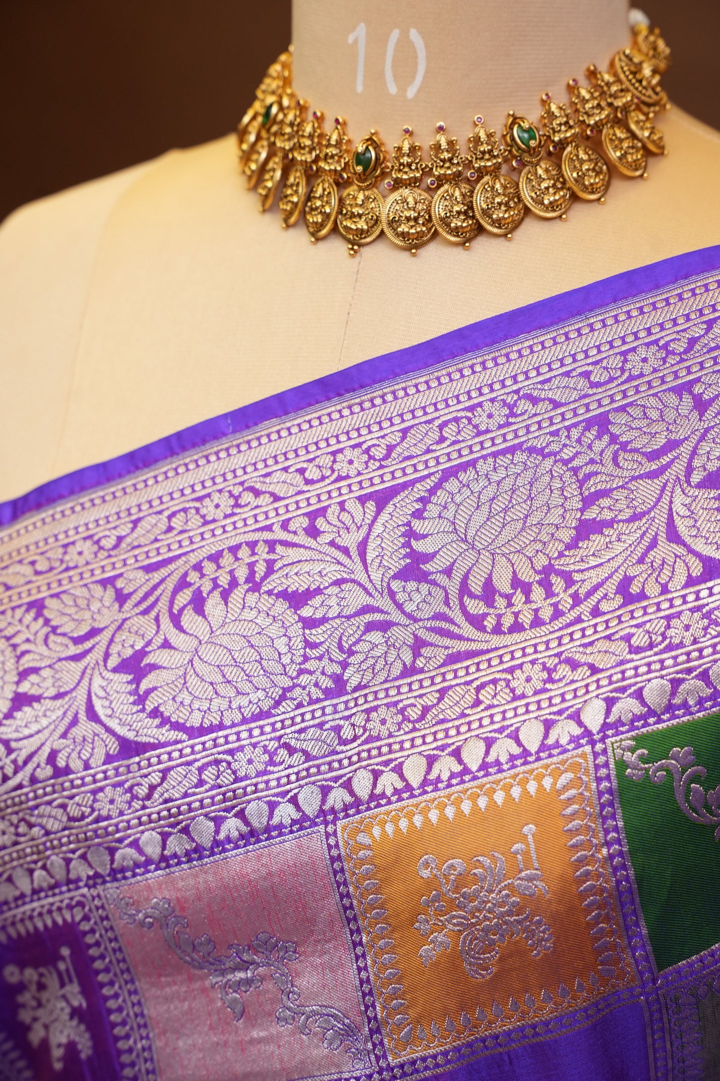 Rangkat Pure Silk Katan Banaras Sarees - Purple-silk mark |Silk Mark Certified