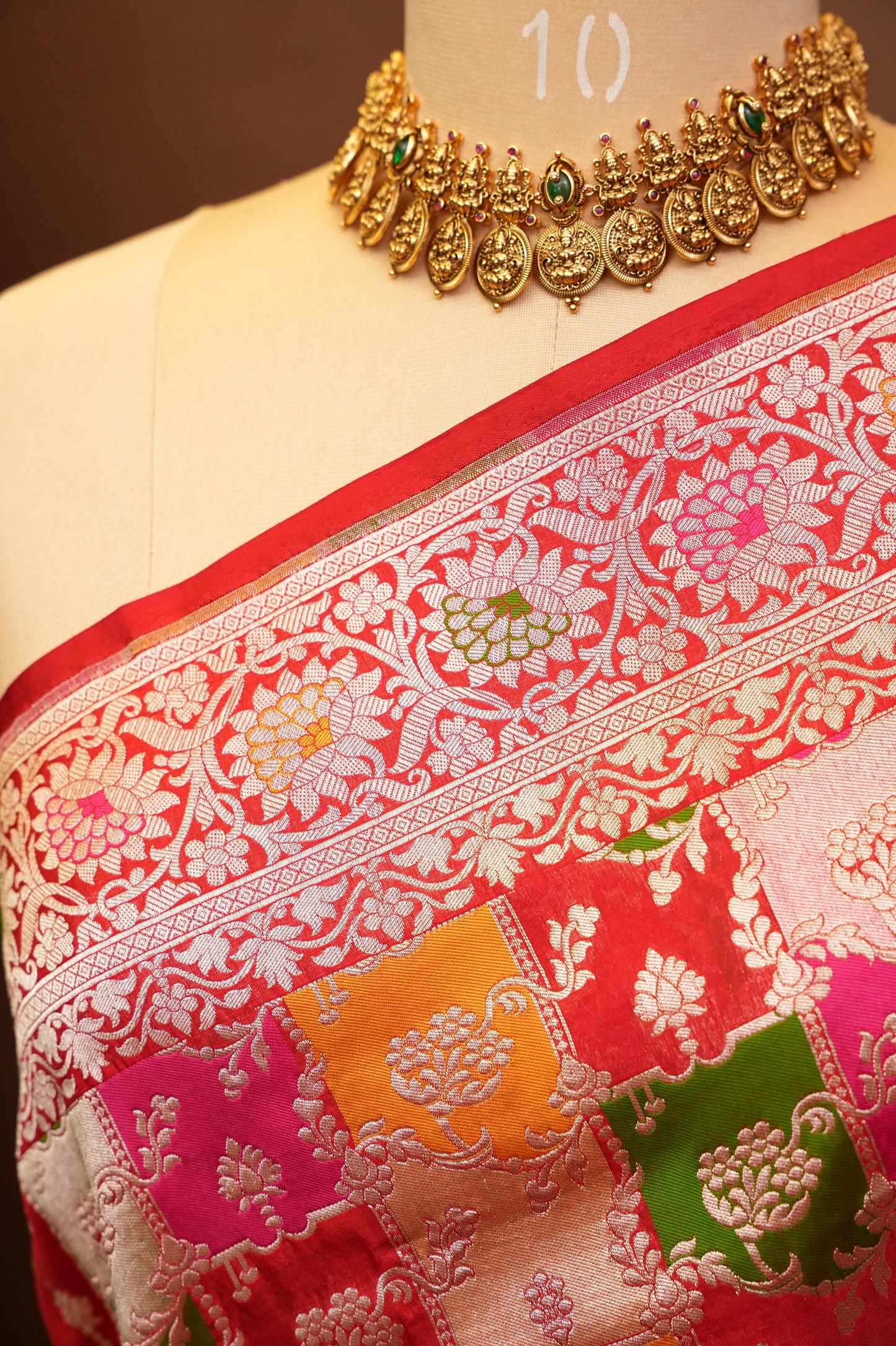Rangkat Pure Silk Katan Banaras Saree - Red|Silk Mark Certified