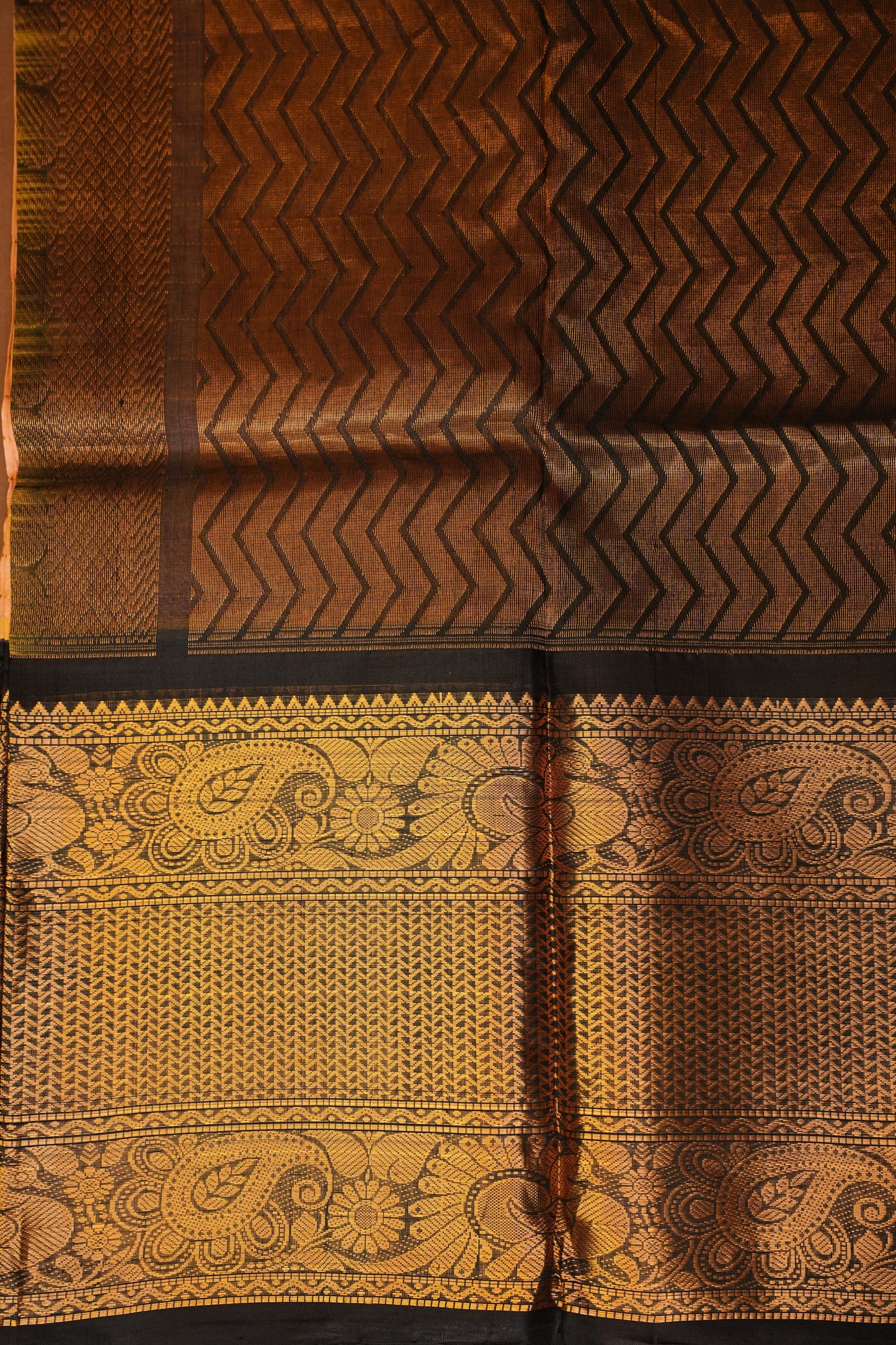 Pure Kuppadam Silk Cotton Saree - Baby Pink