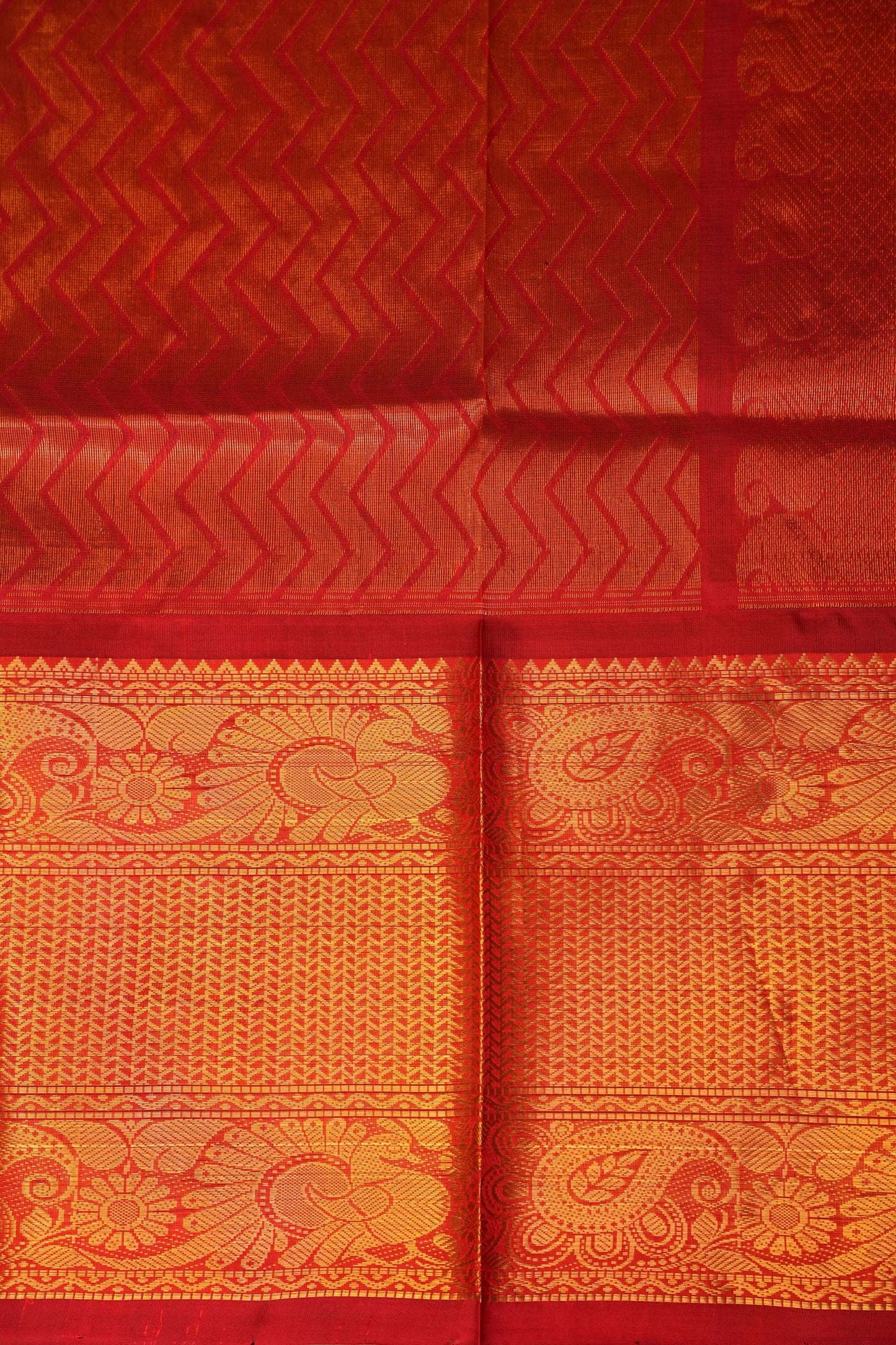 Pure Kuppadam Silk Cotton Saree - Deep Purple