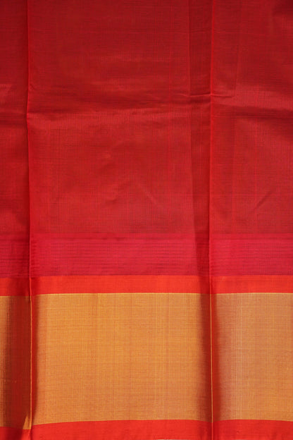 Pure Kuppadam Korvai Silk Cotton Pattu Saree-Black & Red