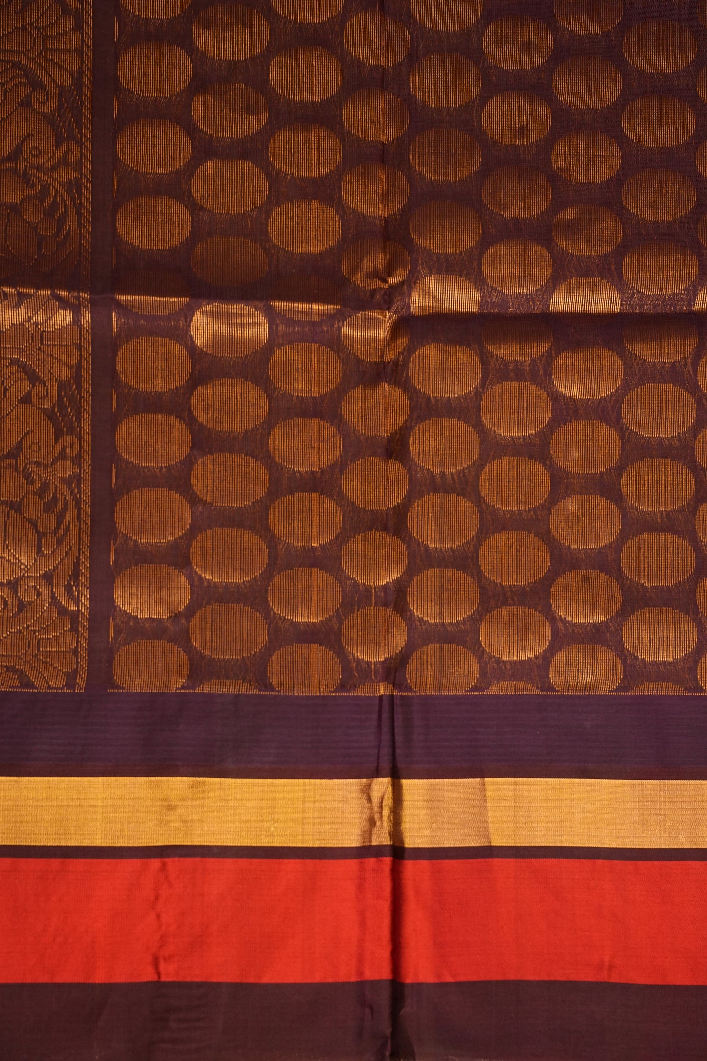 Pure Kuppadam Korvai Silk Cotton Pattu Saree-Soft Yellow & Black