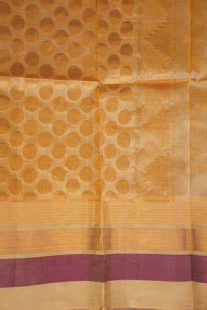 Pure Kuppadam Korvai Silk Cotton Pattu Saree-Wine & Ivory