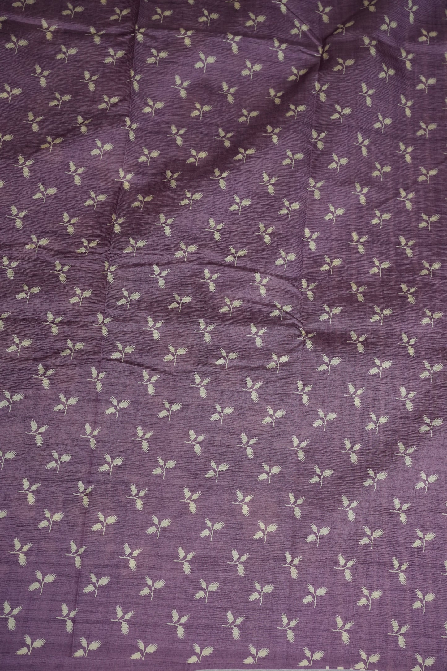 Semi Raw Silk Saree – Lavender Bloom Elegance