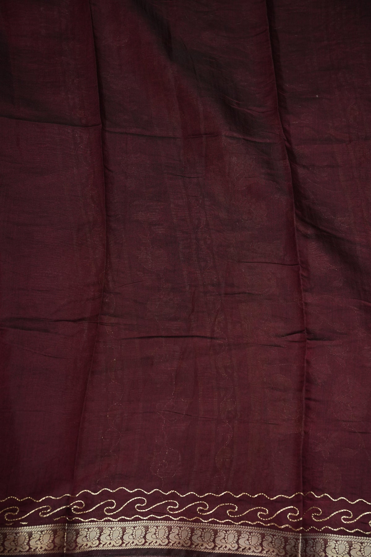 Chanderi Cotton Saree with Kalamkari Prints & Embroidered Pallu – Pink & Maroon