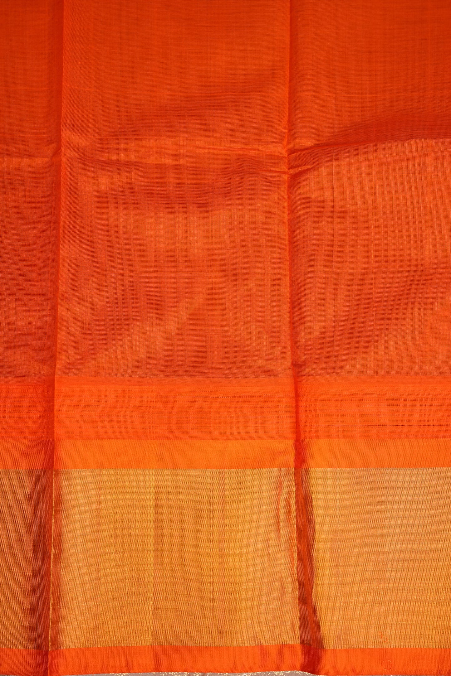 Pure Kuppadam Korvai Silk Cotton Pattu Saree-Black & Orange