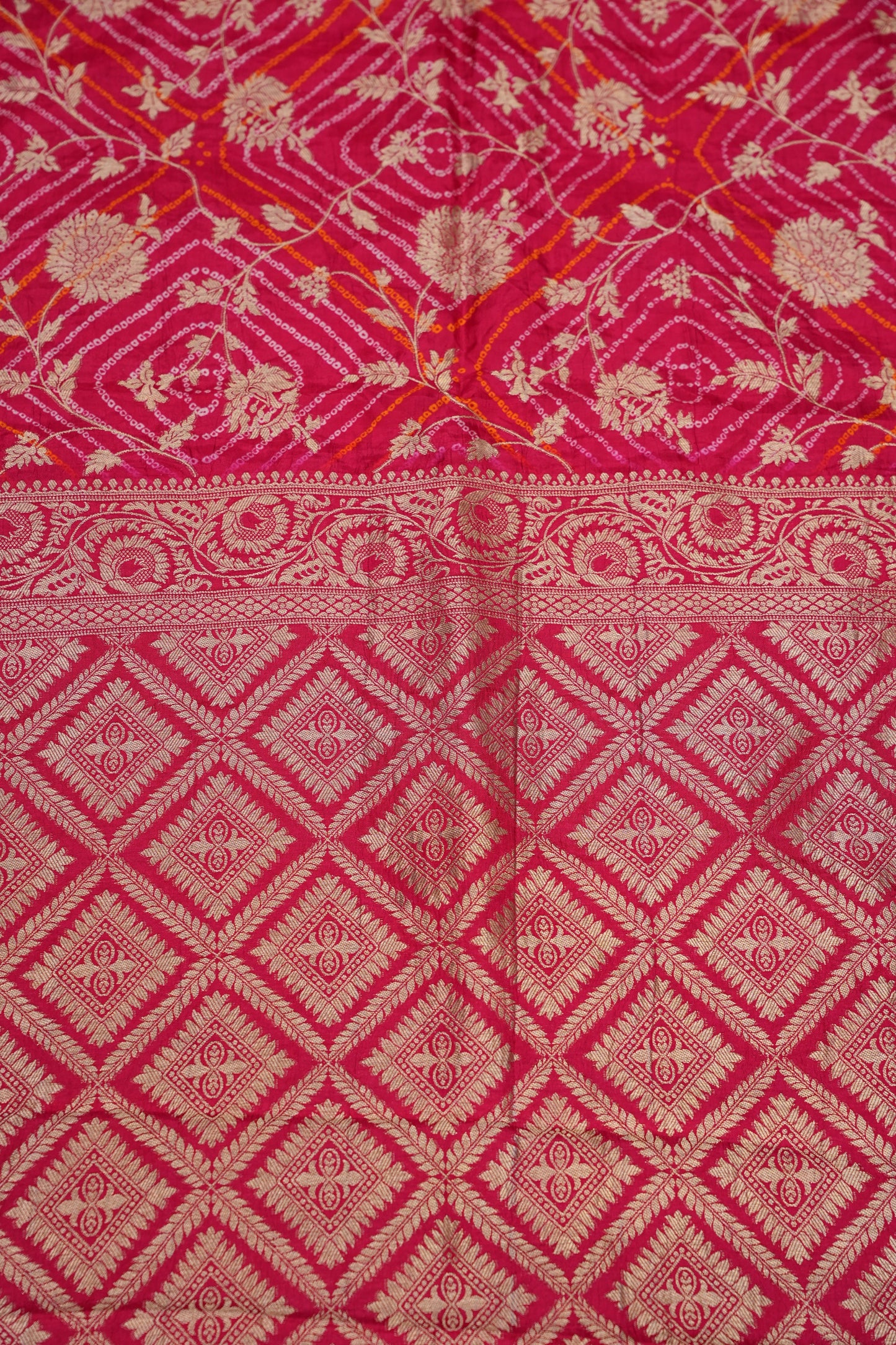 Kashmiri Pashmina Banarasi Story Telling Saree - Pink