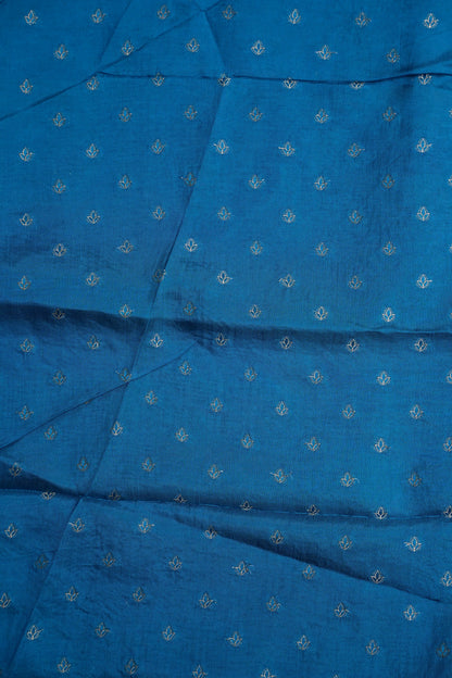 Kashmiri Pashmina Banarasi Story Telling Saree - Blue