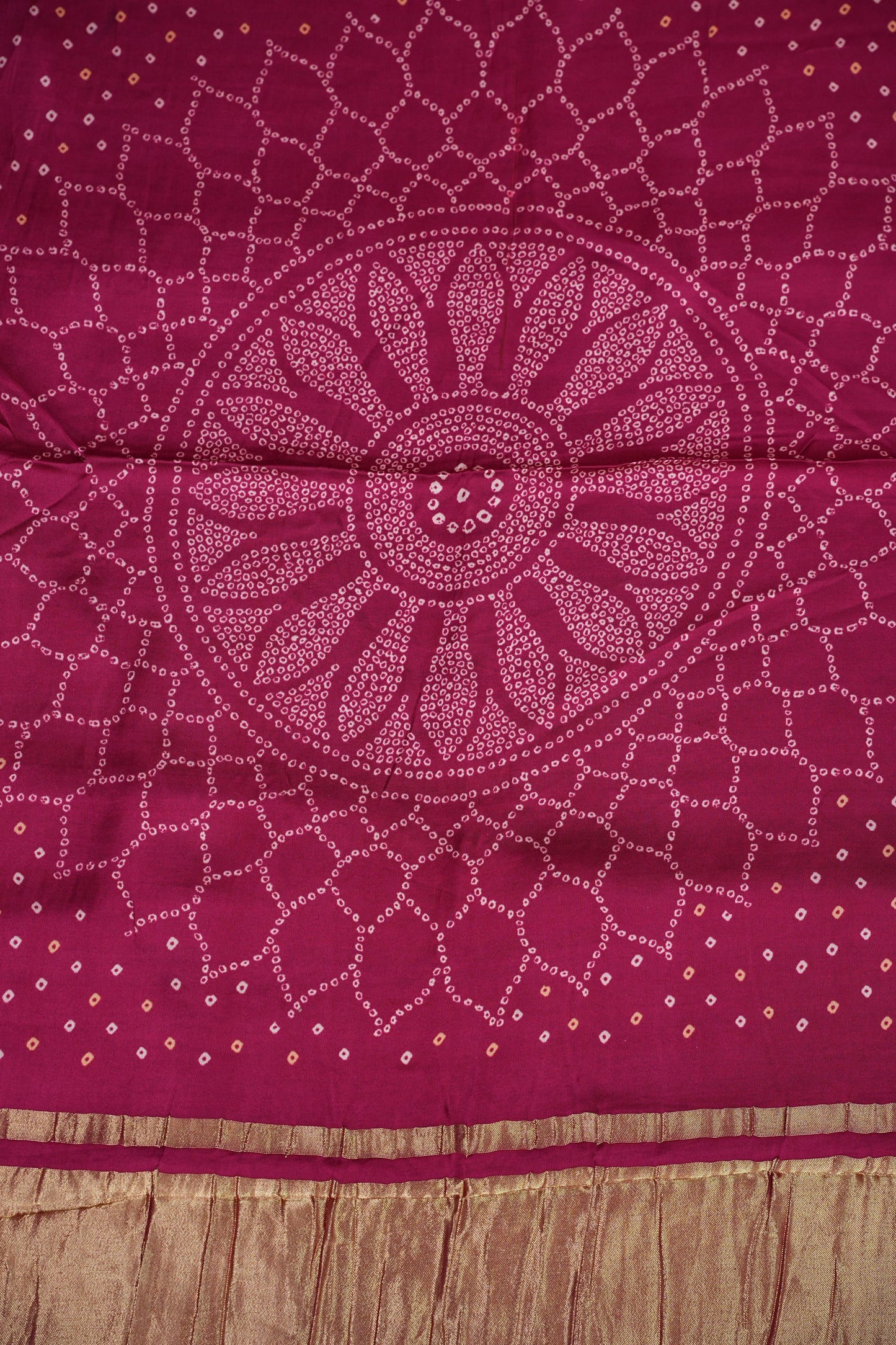 Bandhini Garchola Modal Silk Saree - Pink & PInk
