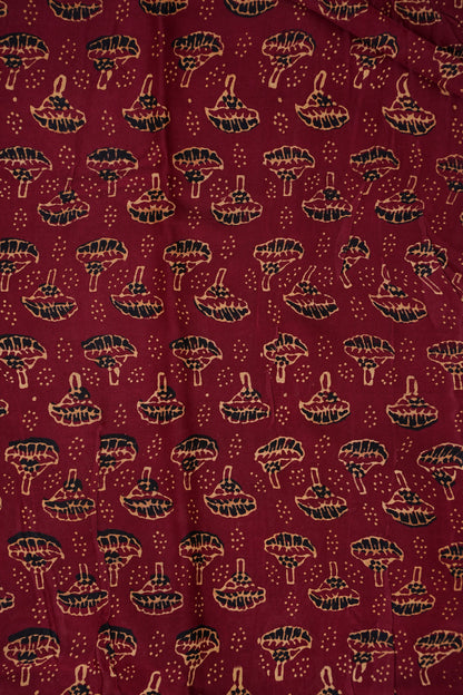 Bandhini Garchola Modal Silk Saree - Maroon