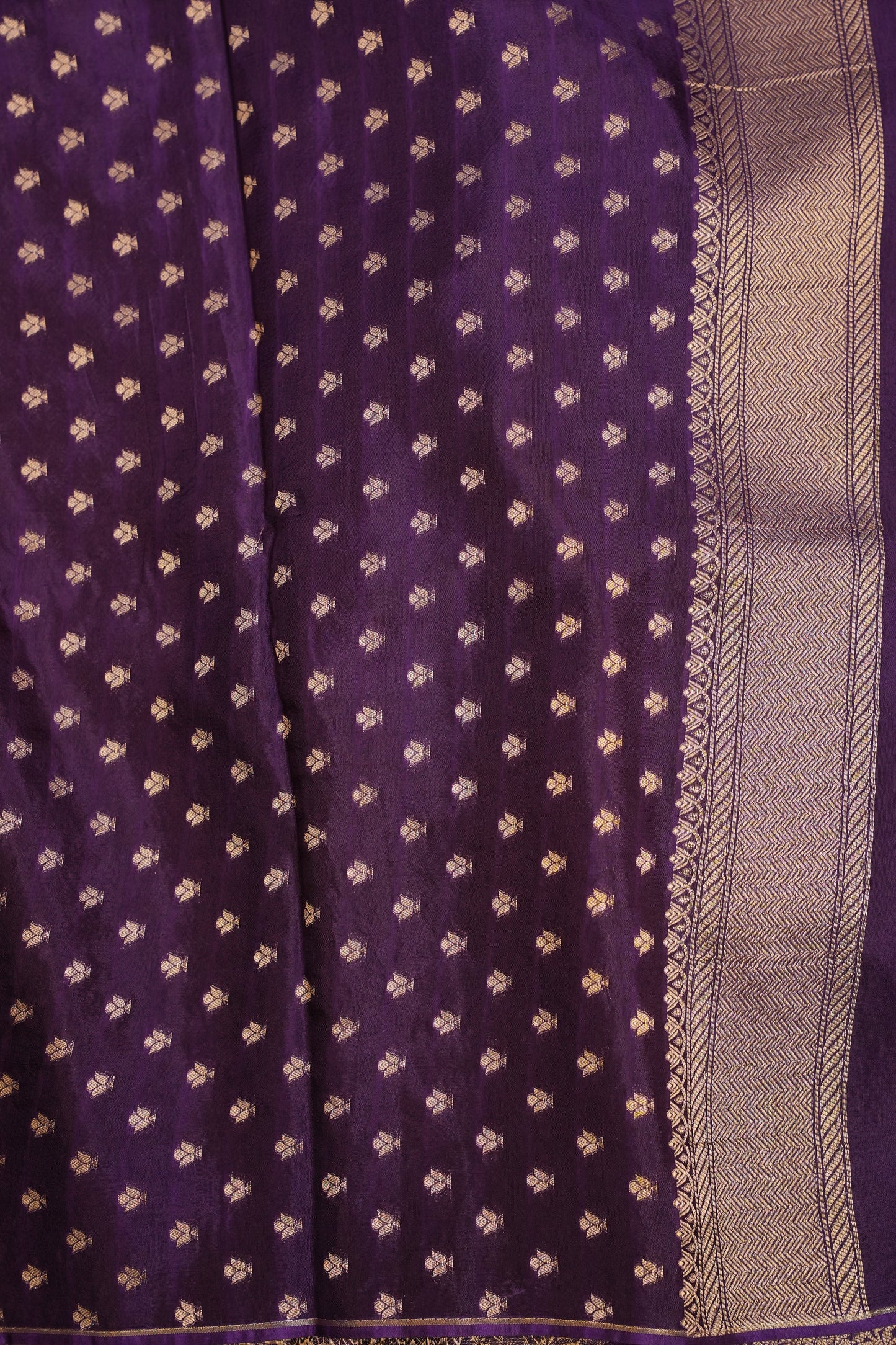 Shikargah Soft Banarasi Silk Saree–Purple