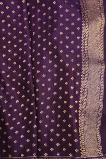 Shikargah Soft Banarasi Silk Saree–Purple