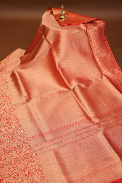 Shikargah Soft Banarasi Silk Saree–Red