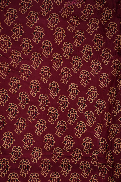 Bandhini Garchola Modal Silk Saree - Dark Maroon